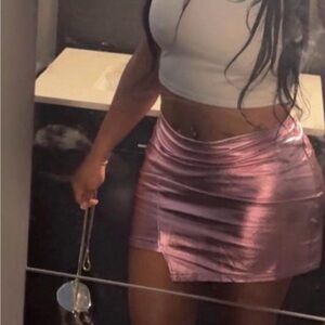 Glamorous Metallic Mini Skirt